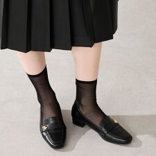 ふかふかクッション入りメタルパーツ付きローファー/52311 