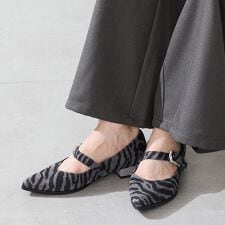 ウエスタンバックルポインテッドパンプス/51327