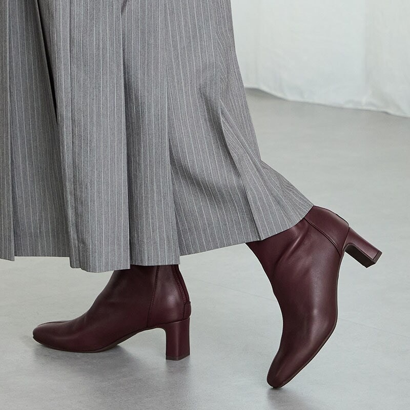 柔らかくて歩きやすい 美脚【25秋冬新作】ストレッチヒールバック