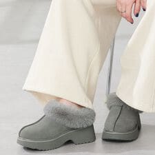 オリエンタルトラフィック(ORiental TRaffic)の防寒 ムートン【25秋冬新作】厚底ムートンサボ/51325