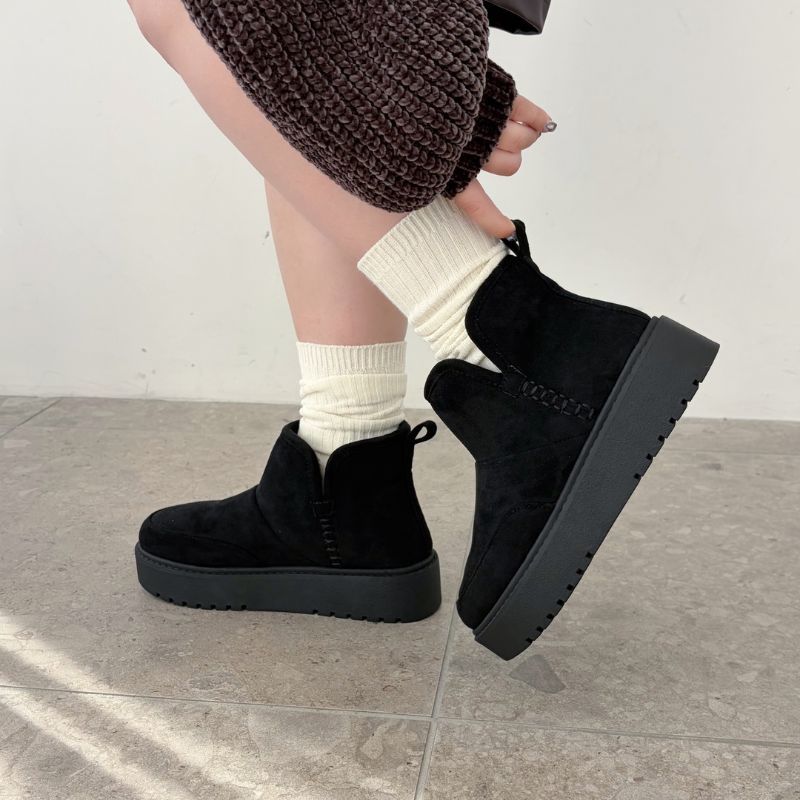 撥水 生活防水 防寒 きれいめに履ける 滑りにくい サイドジップスノー