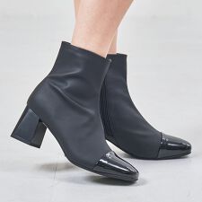 つま先切替デザインショートブーツ/51427