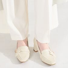 【26春夏新作】サイドベルトヒールローファー/61110