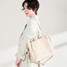 【26春夏新作】ショルダー付きA4トートバッグ/BA-273