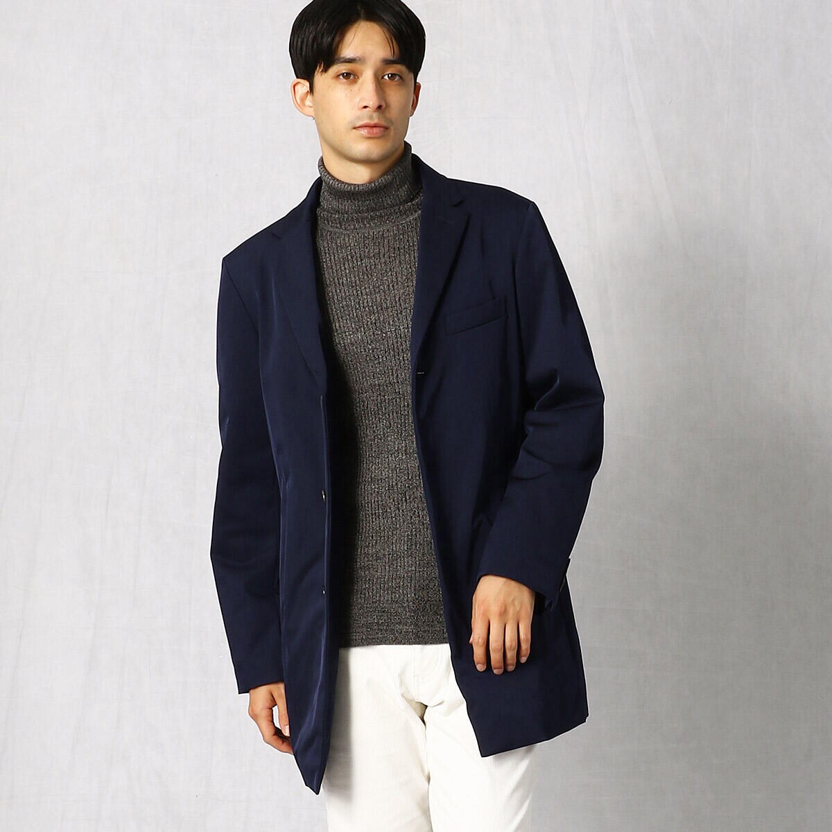 ポリエステルストレッチチェスターコート | コムサ・メン(COMME CA MEN