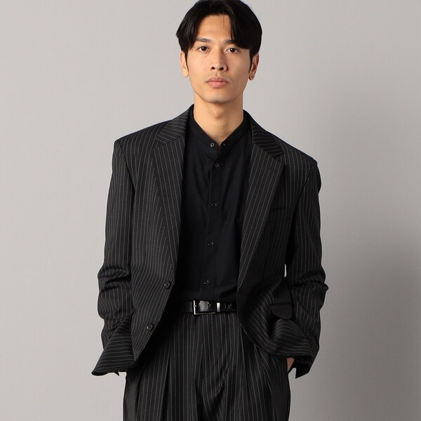 セットアップ対応】尾州織り ポリエステルストレッチ ドビー