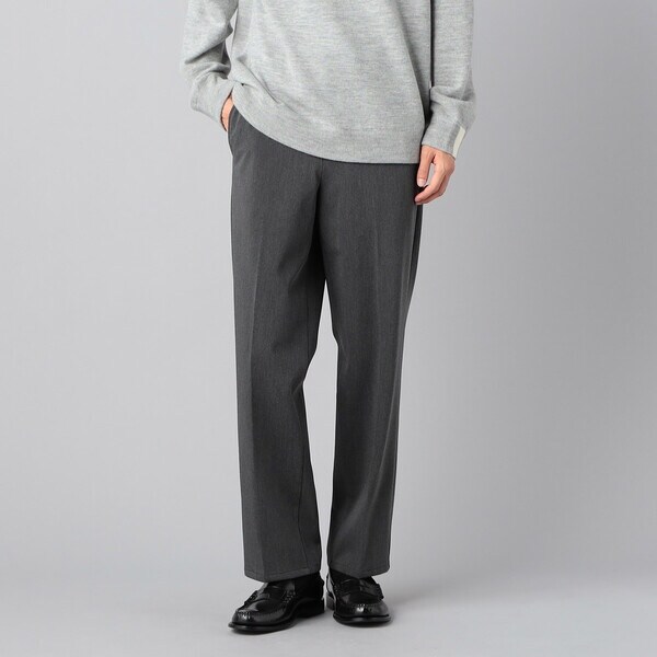 裏起毛サテン スラックス