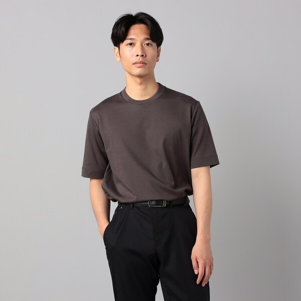 シルキーポンチ モックネック長袖Tシャツ | コムサ・メン(COMME CA MEN