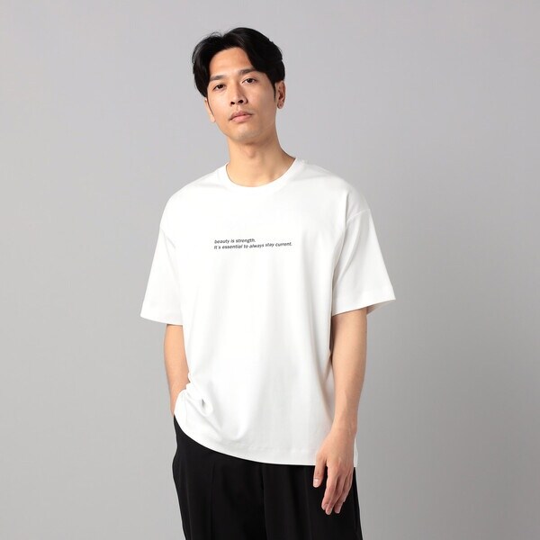 シルキーポンチ モックネック長袖Tシャツ | コムサ・メン(COMME CA MEN