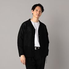 メッシュ編み ニットシャツ