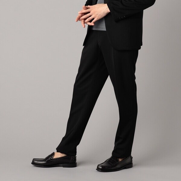 セットアップ対応】ポリエステルドビーストレッチ テーパードパンツ