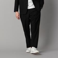 【セットアップ対応】尾州産 クラシックウールギャバ 2タックパンツ