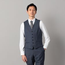 コムサ・メン(COMME CA MEN)の【セットアップ対応】チェルッティ プレステージ super130's ウールギャバ ベスト