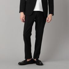 【セットアップ対応】尾州産 ポリエステルストレッチ ドビー スラックス