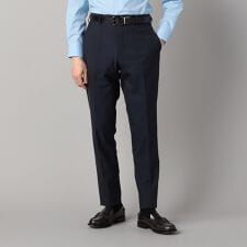 【セットアップ対応】尾州産 ポリエステルストレッチ ドビー スラックス