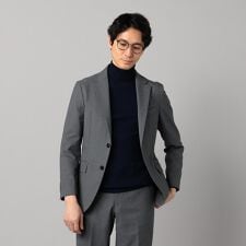 【セットアップ対応】ポリエステルドビーストレッチ テーラードジャケット