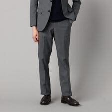 【セットアップ対応】ポリエステルドビーストレッチ テーパードパンツ