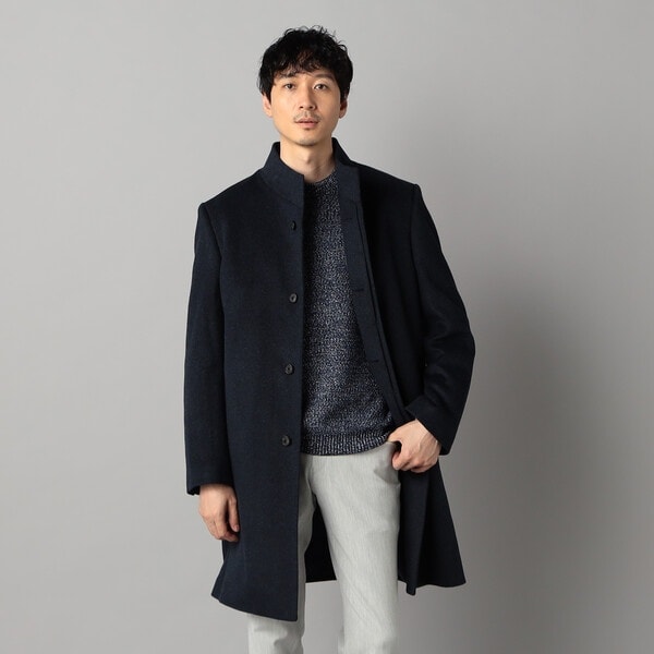 401 新品 五大陸 アンゴラビーバー スタンドカラーコート メンズ L アンゴラビーバー スタンドカラーコート | 五大陸(gotairiku) | マルイ