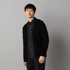 コムサ・メン(COMME CA MEN)のブランケットステッチ カーディガン