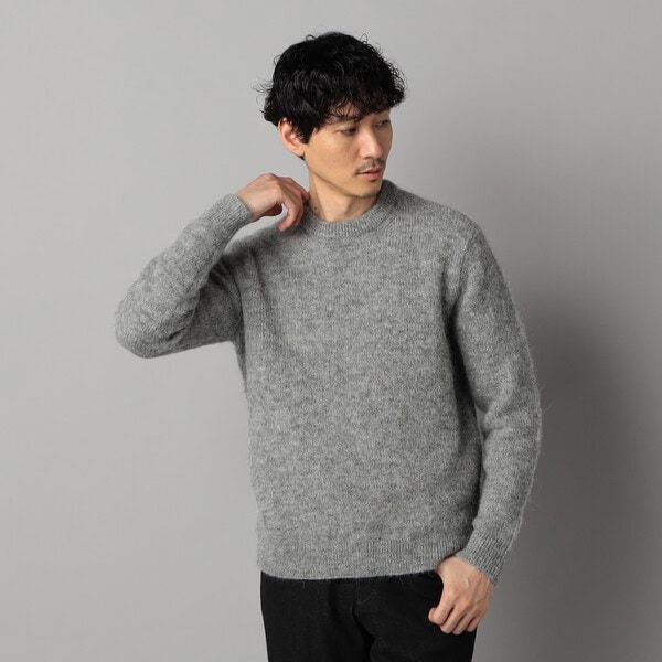 アルパカシャギー クルーネックニット | コムサ・メン(COMME CA MEN