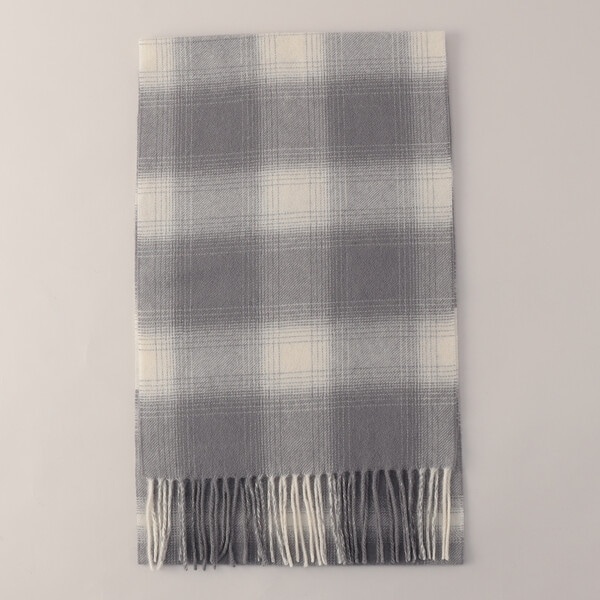 ウォッシャブルカシミヤ チェックマフラー | コムサ・メン(COMME CA