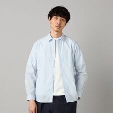 タイプライター ストライプ レギュラーカラーシャツ