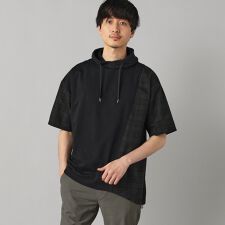 チェック柄切り替え フーディー