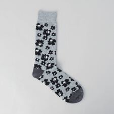 フラワー柄 クルーソックス