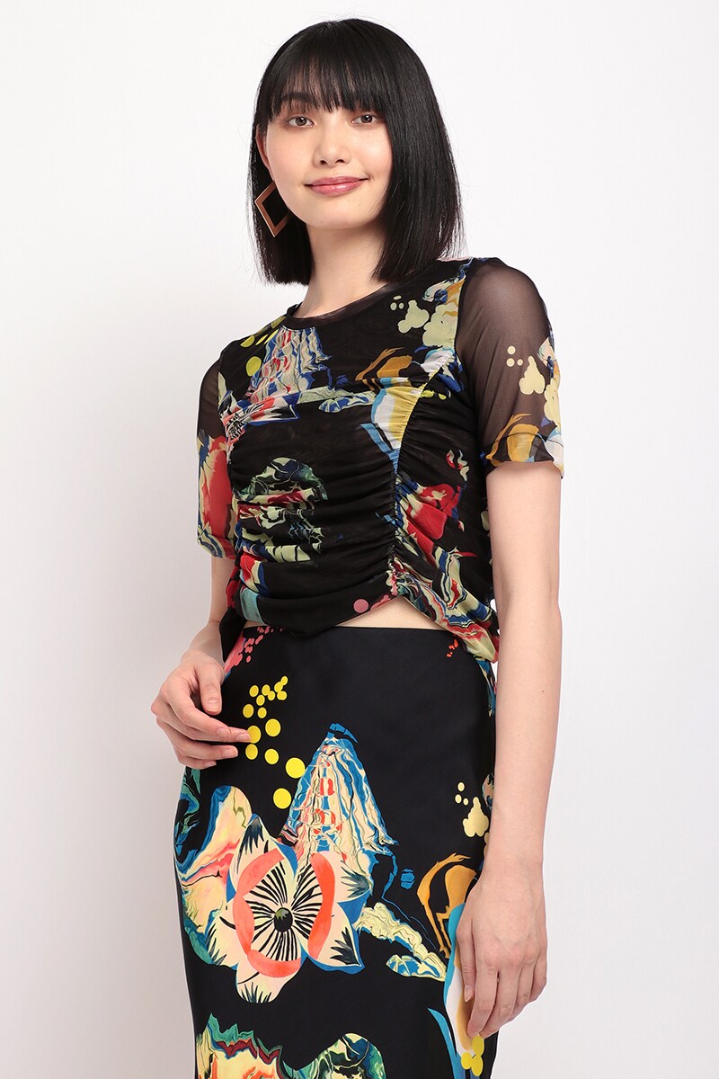 Desigual] [デシグアル] 【3サイズ展開/S/M/L】フラワー シアー