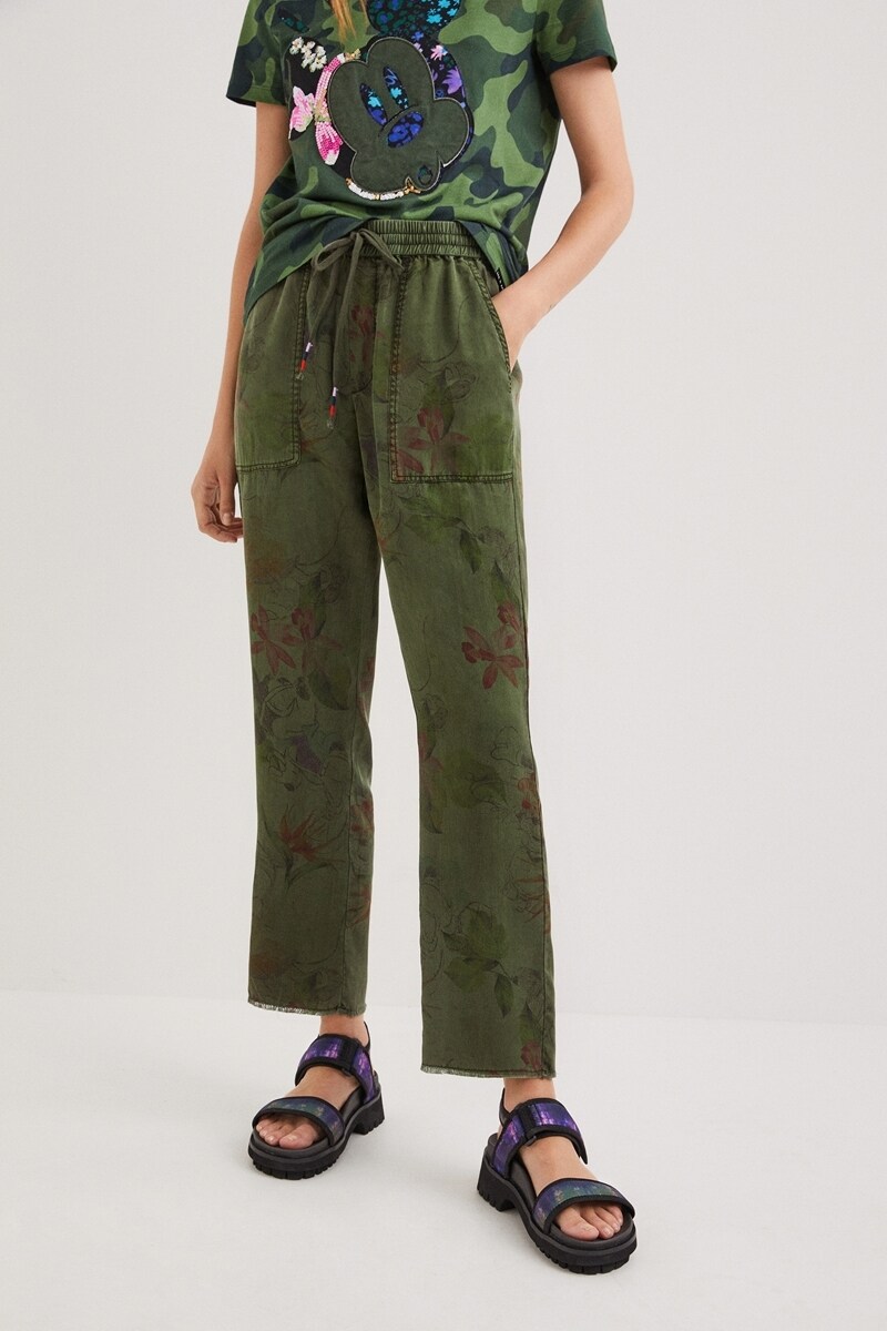 デシグアル Desigual テンセル- カモフラワー オールインワン 