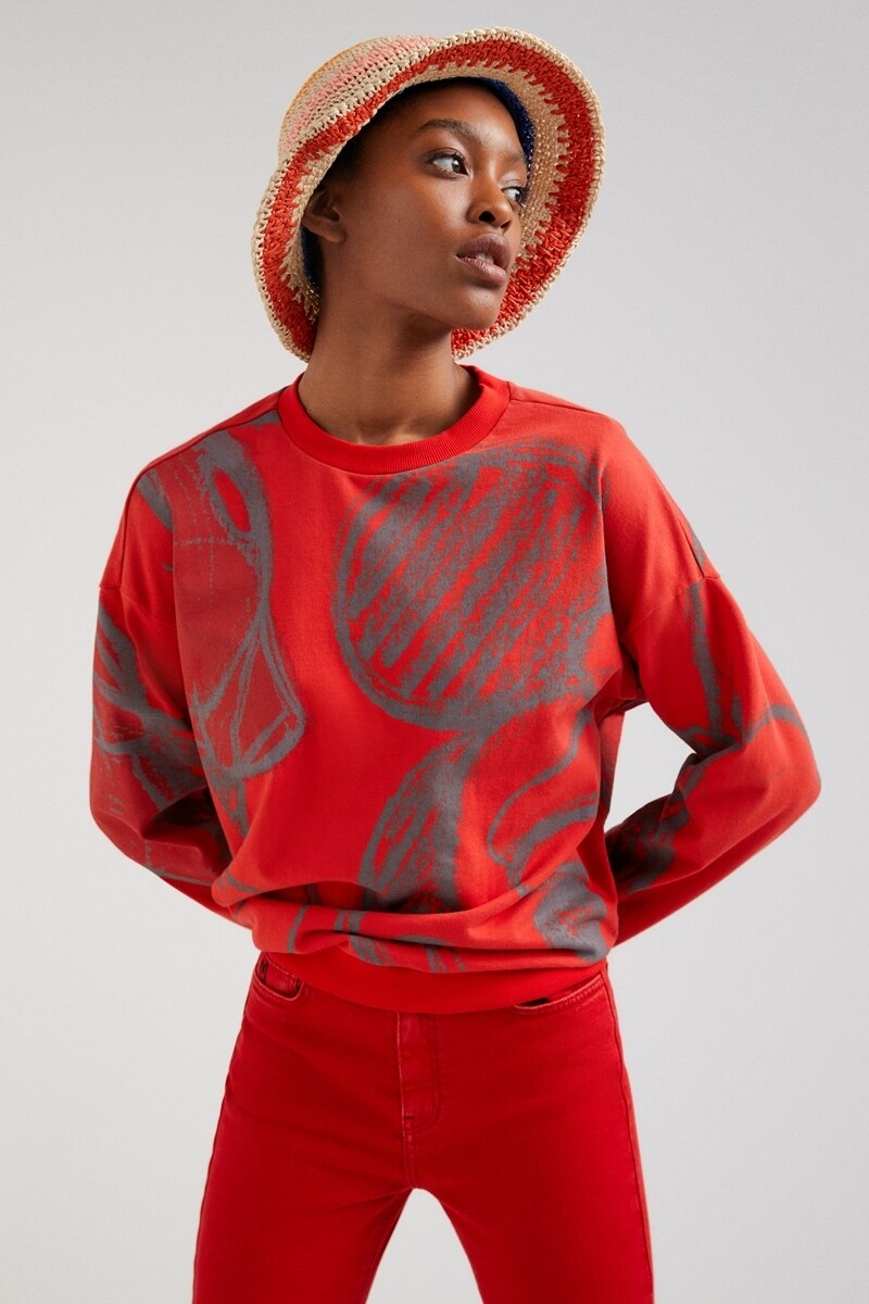 ミッキーマウスイラスト スウェットシャツ | デシグアル(Desigual