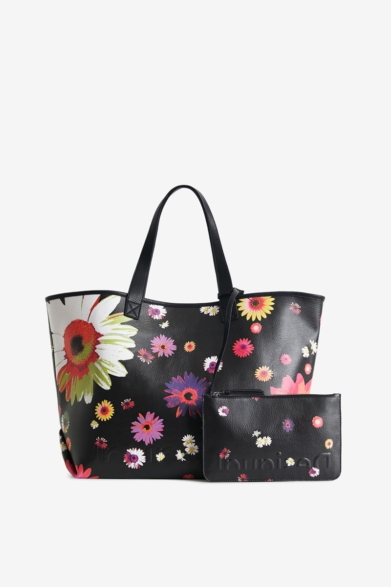 レザーKENZO ケンゾー May Flowers Bag ハンドバッグ 花柄 黒