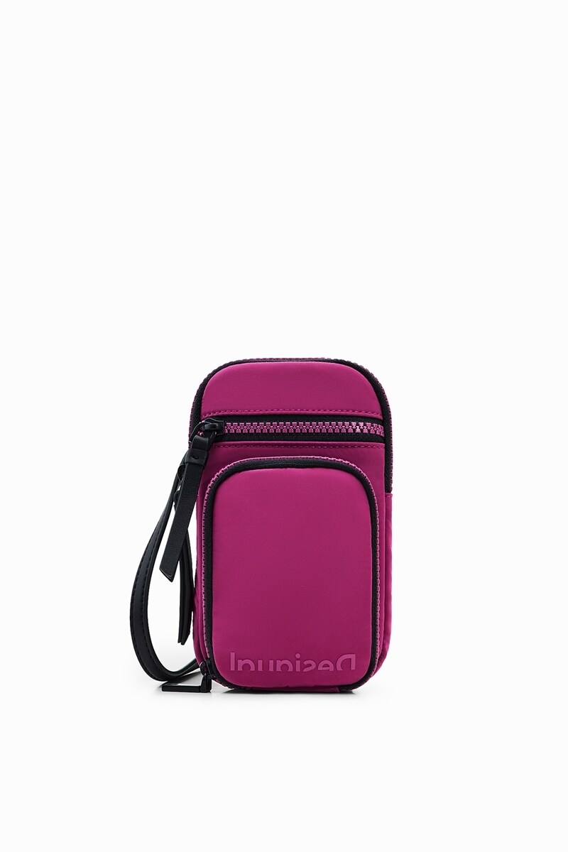 Desigual★ロゴ☆カードスロット付き☆スマホショルダー デシグアル Desigual ロゴ スマホショルダーバッグ （ホワイト
