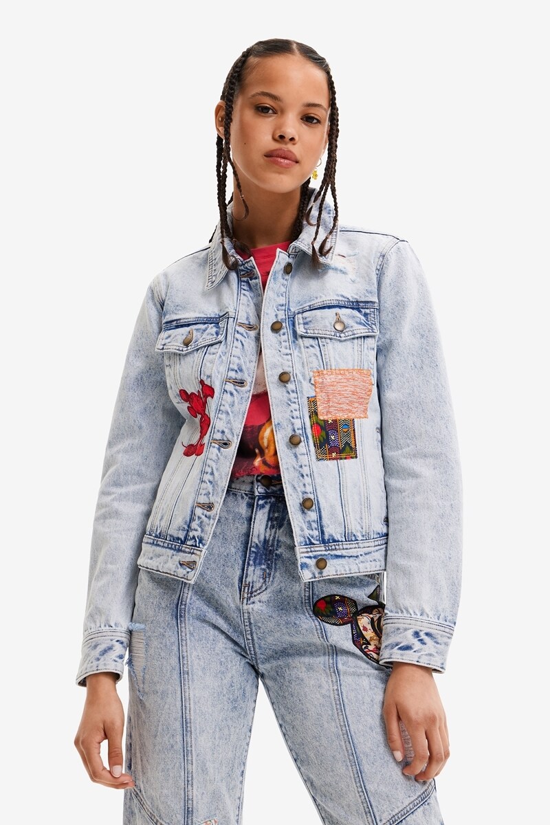 ミッキーマウス デニムジャケット | デシグアル(Desigual) | 22WWED40 ...