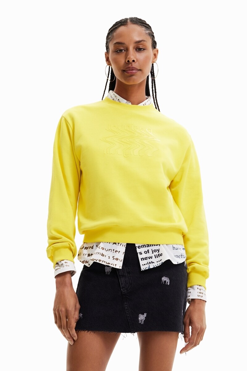デシグアル Desigual デシグアルロゴ スウェットシャツ （ブルー） デシグアルロゴ スウェットシャツ | デシグアル(Desigual