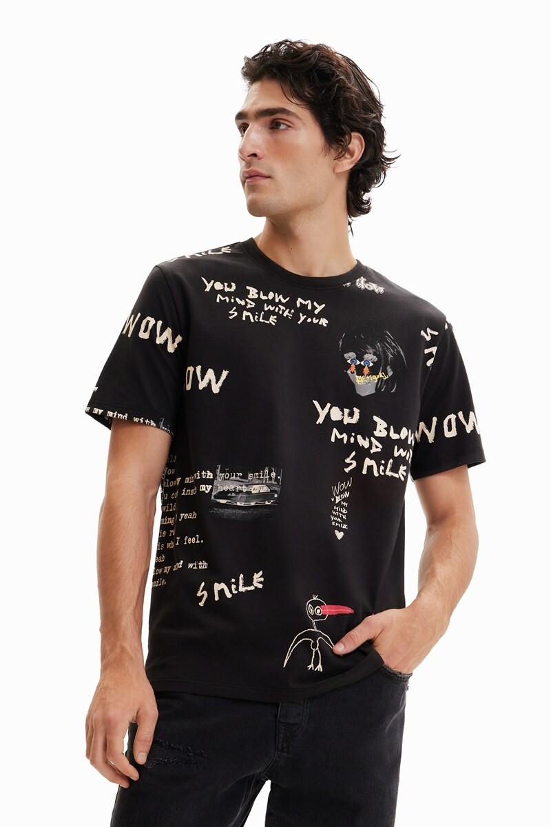 デシグアル Desigual Tシャツ長袖 FLAME （マルチ） デシグアル Desigual Tシャツ長袖 FLAME （マルチ） -waja bazar