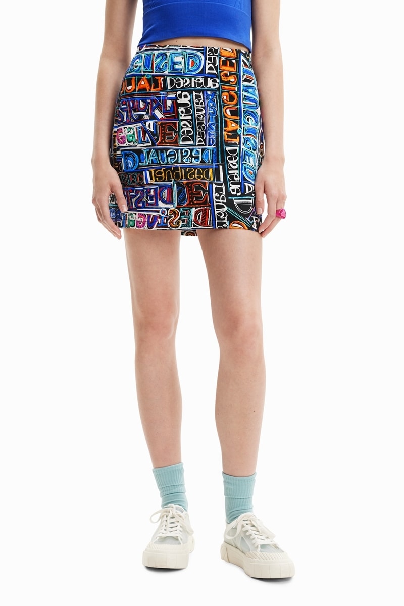 アーティロゴ スリムミニスカート | デシグアル(Desigual) | マルイ