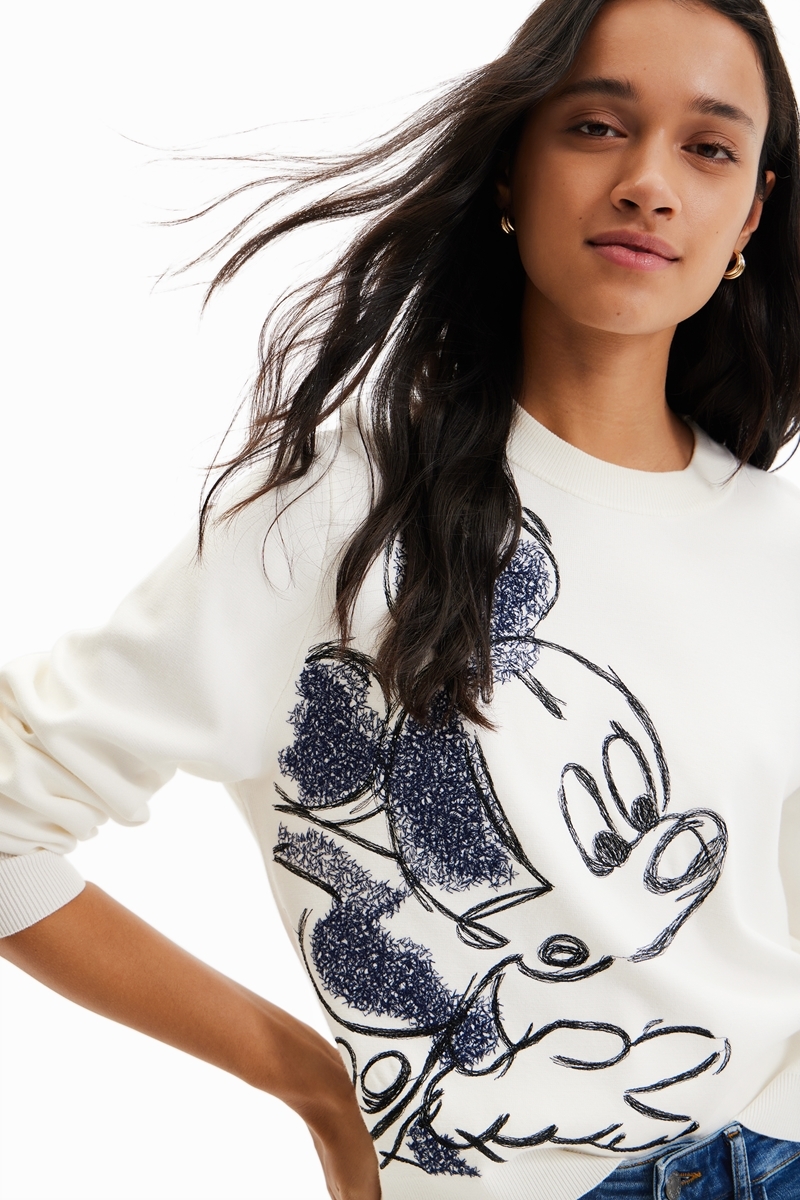 ミッキーマウス 刺繍セーター | デシグアル(Desigual) | 23SWJF25