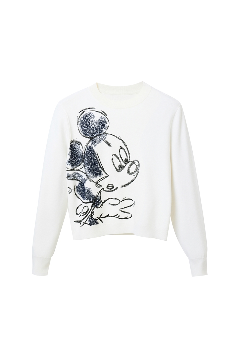 ミッキーマウス 刺繍セーター | デシグアル(Desigual) | 23SWJF25