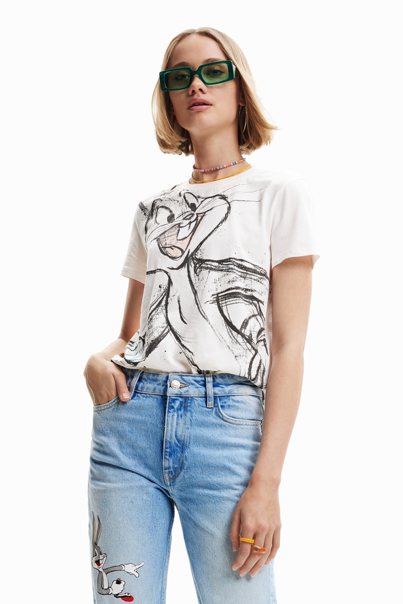 デシグアル Desigual M、 Christian Lacroix メリヤス編みTシャツ （マルチ） デシグアル Desigual M、 Christian Lacroix メリヤス編みT