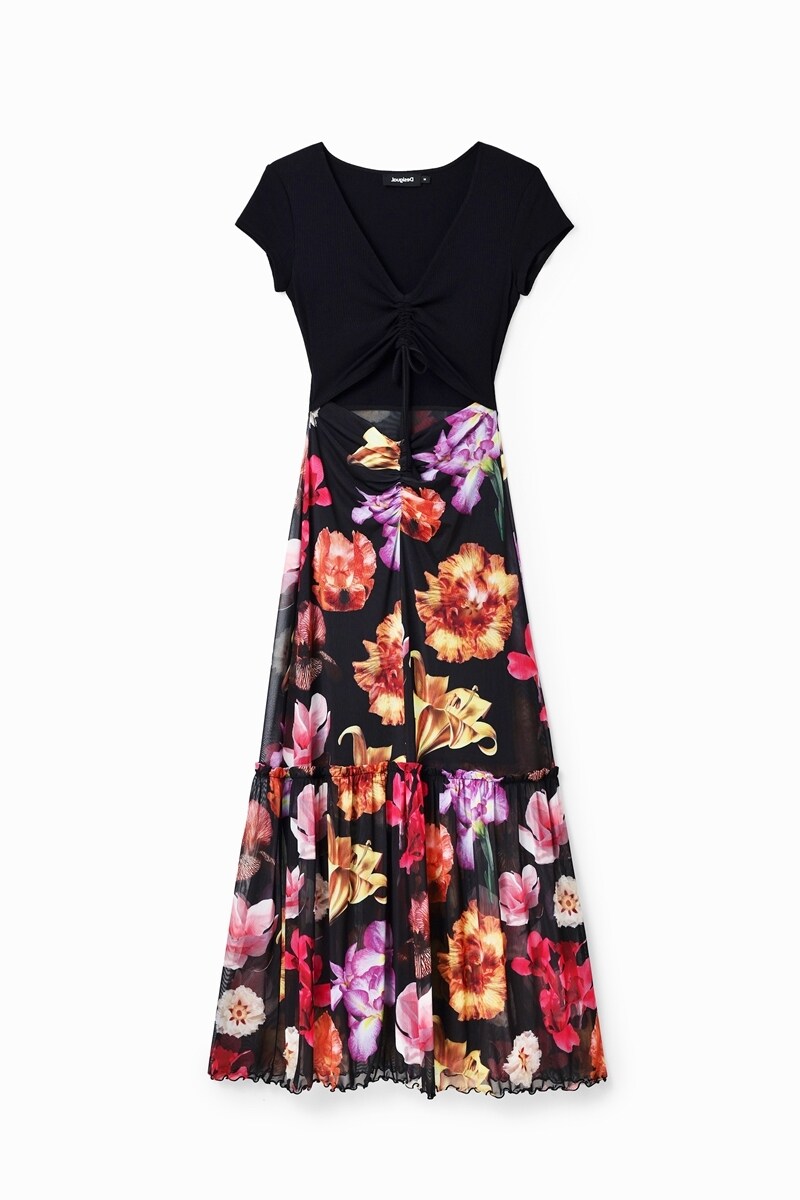 Desigual デシグアル セットアップ風 テクスチャー ミディワンピース デシグアル Desigual セットアップ風 テクスチャー ミディ