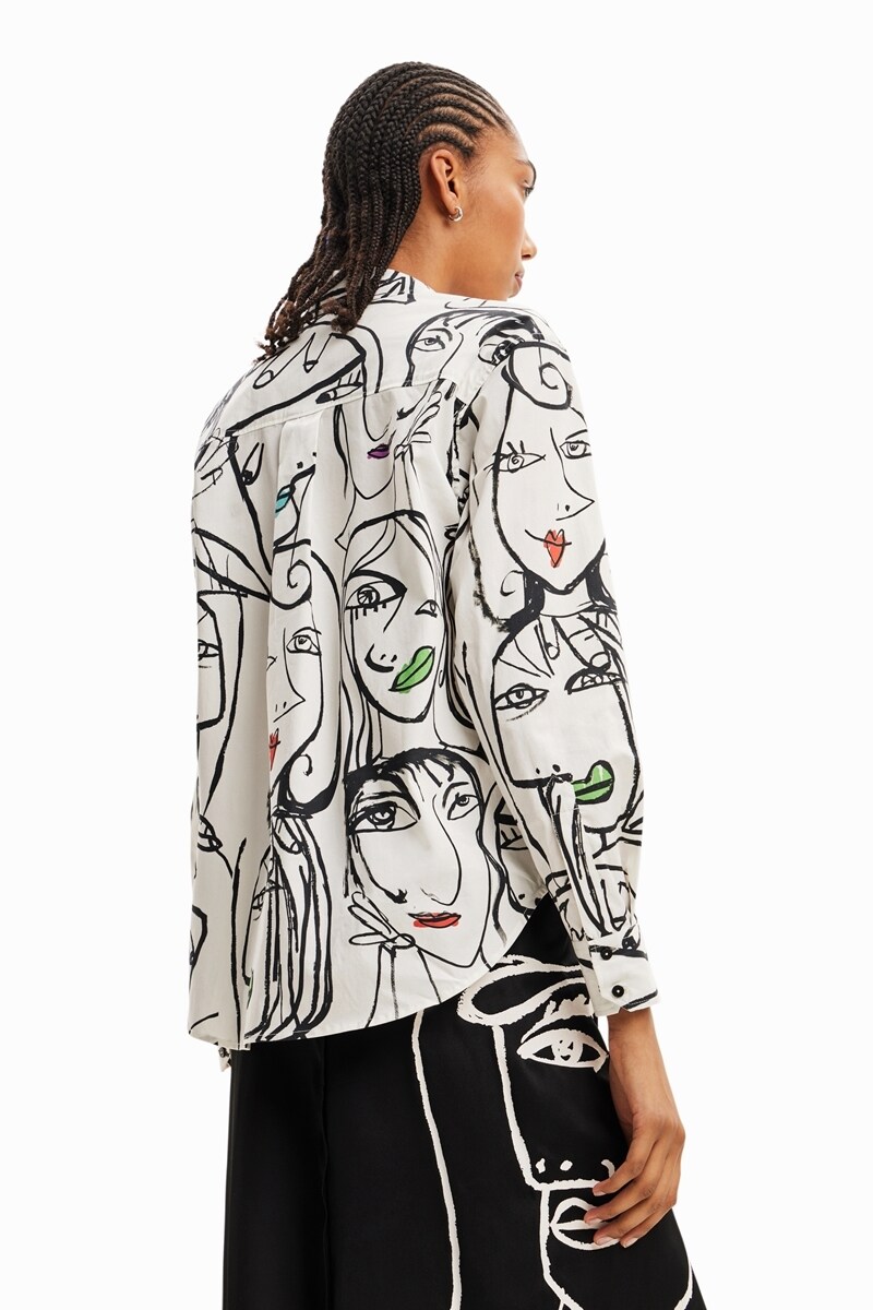 フェイスモチーフ アーティシャツ | デシグアル(Desigual フェイスモチーフ アーティシャツ | デシグアル(Desigual
