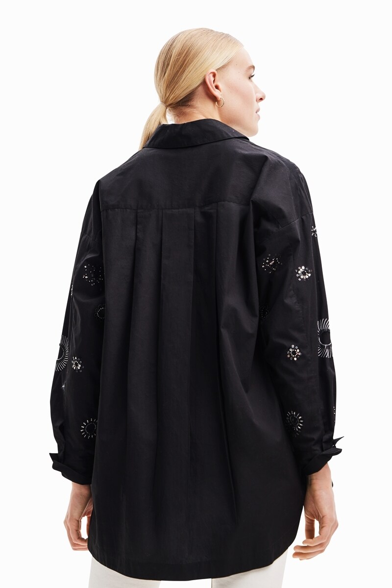 新品デシグアルDESIGUAL レディース コラージュ オーバーサイズ シャツ 刺繍 オーバーサイズシャツ | デシグアル(Desigual) | マルイ
