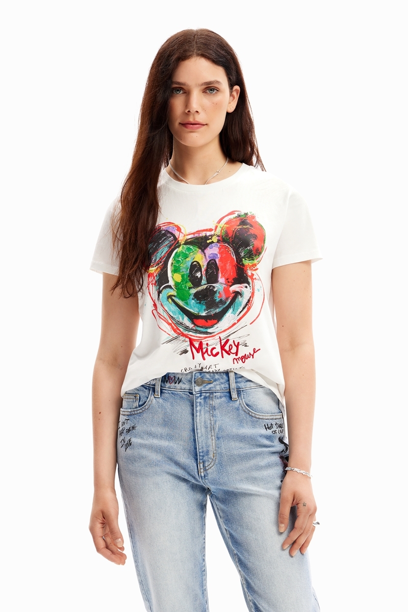 ミッキーマウス アーティTシャツ | デシグアル(Desigual) | 23WWTKC7