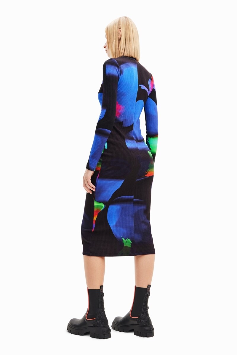 M. Christian Lacroix ネオンカラー ミディワンピース | デシグアル
