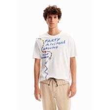 ヘビモチーフ&刺繍 Tシャツ