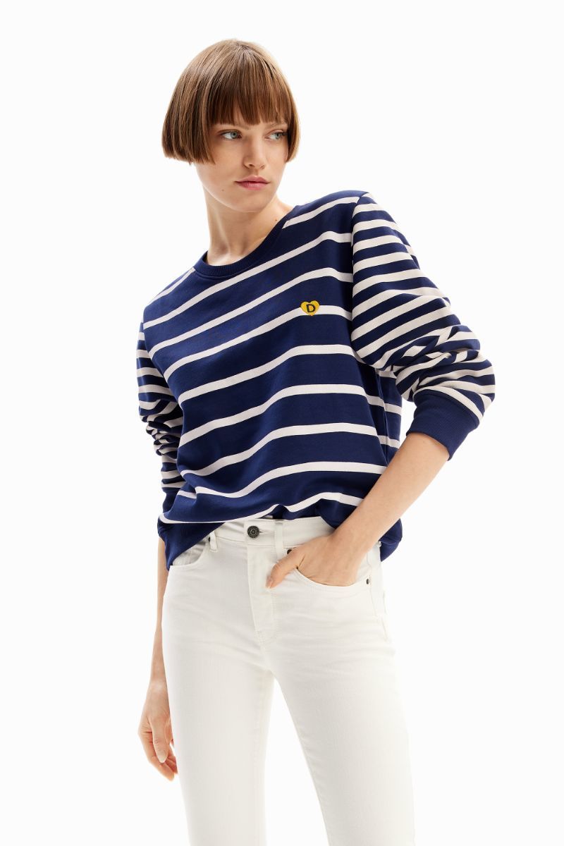 ♥Desigual♥ジャガード パッチワークレディース スウェットシャツ セール】パッチワークジャカード リゾートシャツ（シャツ