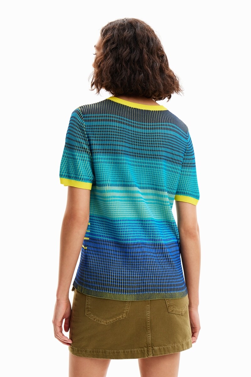 波モチーフ ニットTシャツ | デシグアル(Desigual) | マルイ