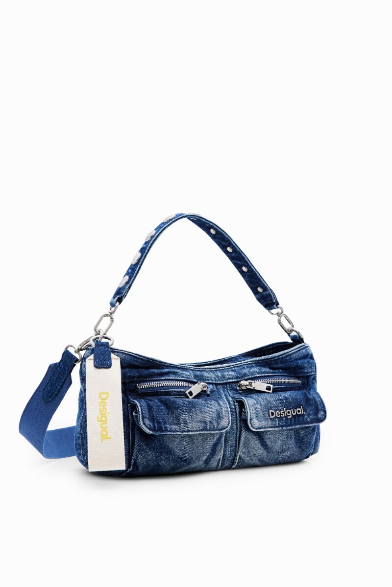 DENIM PRIORI MULTIPOCKET D デニムショルダーバッグ | デシグアル