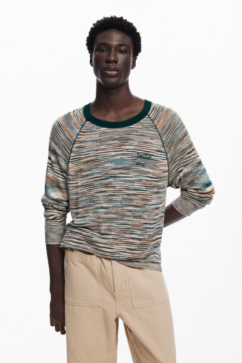 インドモチーフ パッチワーク Tシャツ | デシグアル(Desigual